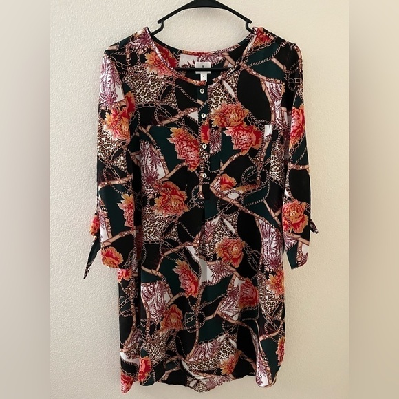 Dress Barn Polyester Long Sleeve Shirt Dress M - Picture 1 of 5